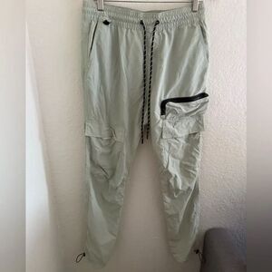 Pacsun Men Cargo Pants Sage Green Slim Jogger